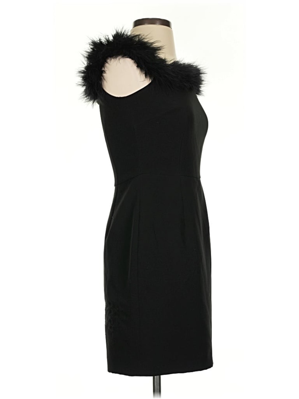 Gianni Bini Feather Off-The-Shoulder Cocktail Dress - Picture 9 of 12